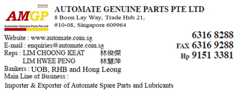 AUTOMATE GENUINE PARTS PTE LTD