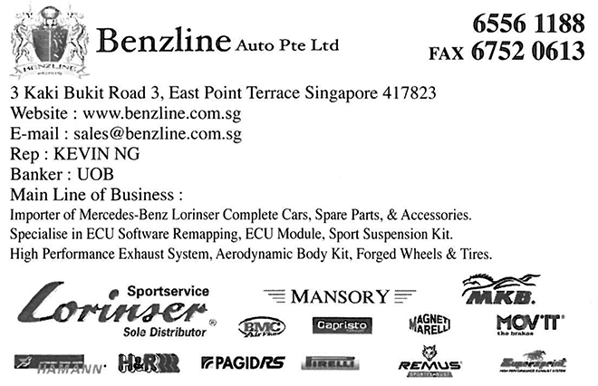 BENZLINE AUTO PTE LTD