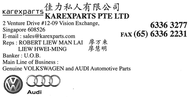 KAREXPARTS PTE LTD