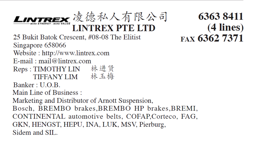 LINTREX PTE LTD