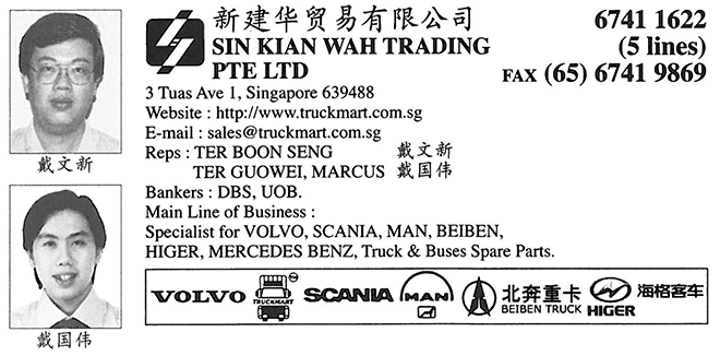 SIN KIAN WAH TRADING PTE LTD